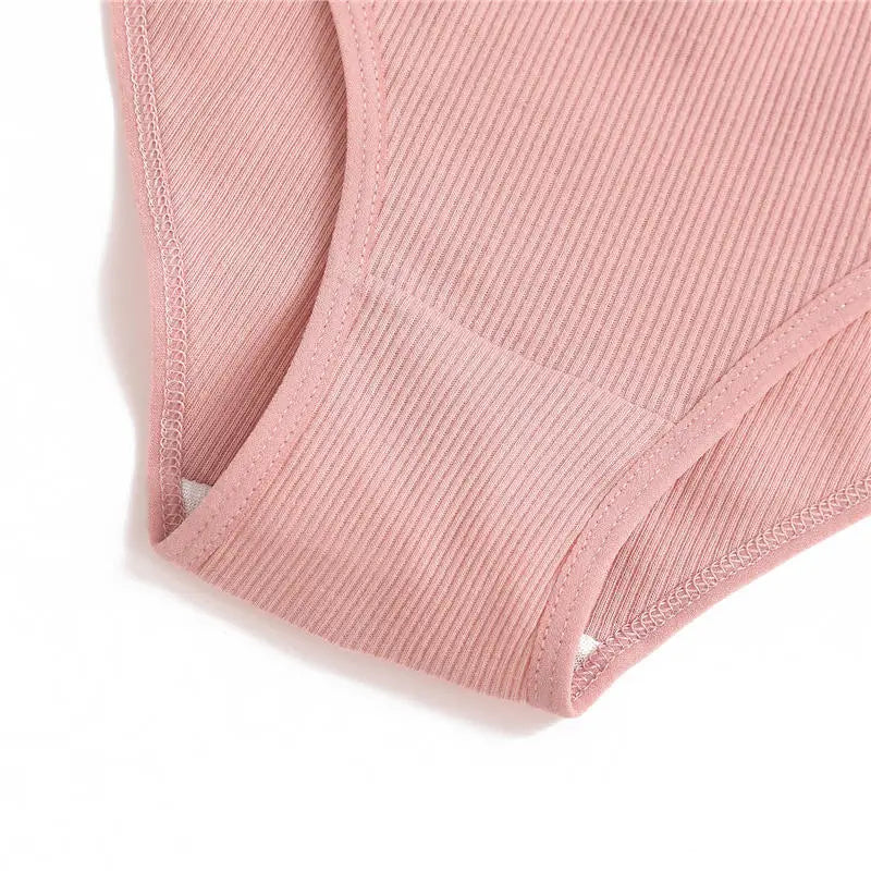 FINETOO 4Pcs/Set M-4XL Cotton Panties Female Underpants Sexy Panties for Women Briefs Underwear Plus Size Pantys Lingerie.