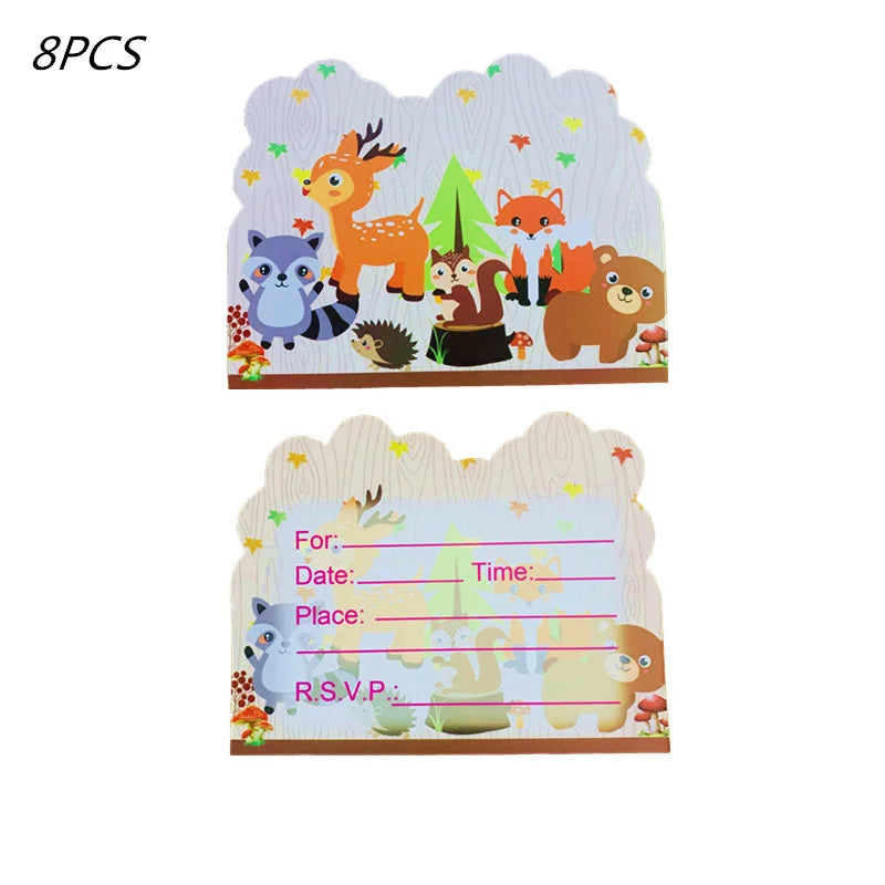 Waldtiere Party Dschungel Safari Geburtstag Party Dekor Waldkreaturen Dschungel Tier Wald Partyzubehör Babyparty.