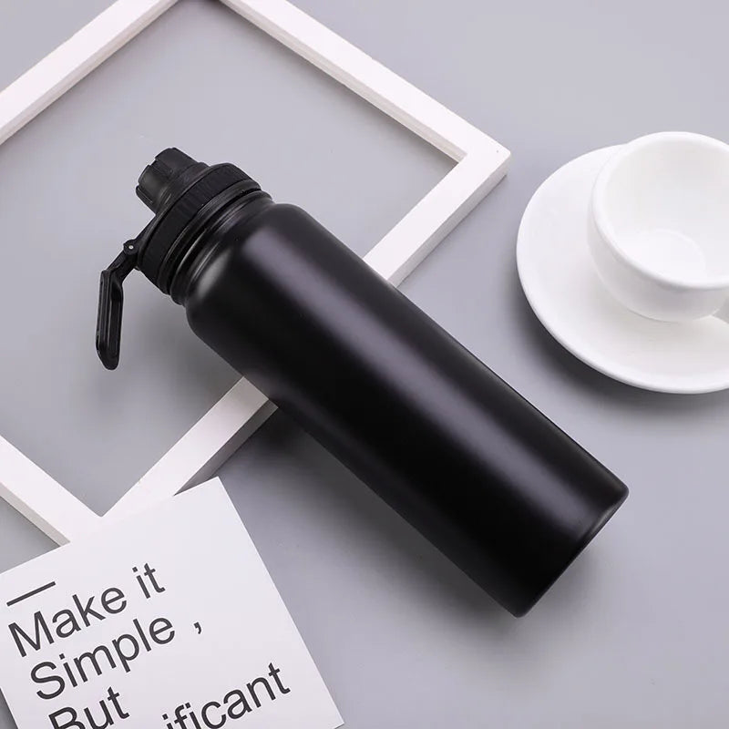 UPORS Stainless Steel Sport Water Bottle 600ml/800ml Large Capacity Double Wall Vacuum Insulated Tumbler Portable Thermos Bottle.