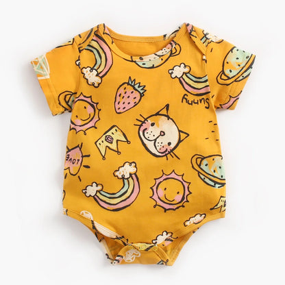 Sanlutoz Baby Jungen Mädchen Bodys Sommer Baumwolle Kleinkind Kleidung Cartoon Unisex Kurzarm.