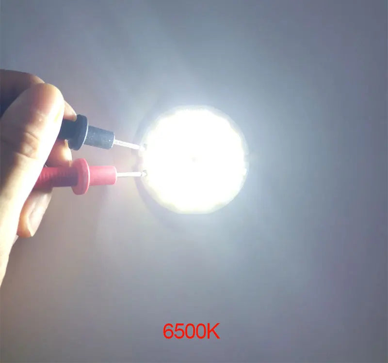 3V LED-Licht, 50 mm Durchmesser, runder COB-Chip, Doppelring-LED-Lampe, 3,7 V, 5W LED-Birne für DIY-Arbeitsscheinwerfer, Hausdekor-Beleuchtung.