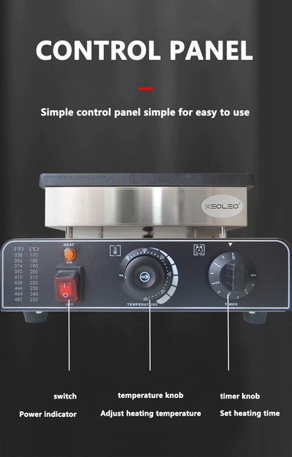 XEOLEO Electric Waffle Maker 850W Round Ball Waffle Machine 4cm Waffle Making Machines Non-stick takoyaki maker.