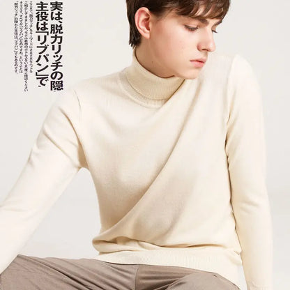 Cashmere turtleneck men sweater 2023 autumn winter jumper clothes ropa hombre pull homme hiver pullover men turtle neck sweaters.