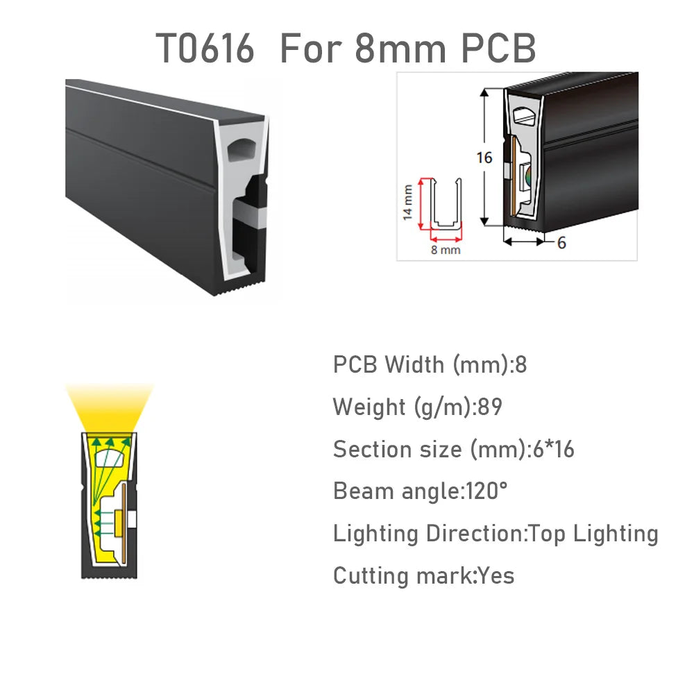 LED Neon Light Rope Tube Black Silica Gel Soft Lamp Tube WS2811 WS2812B SK6812RGBW Flexible Led Strip 5050 IP67 Waterproof 1-5M.