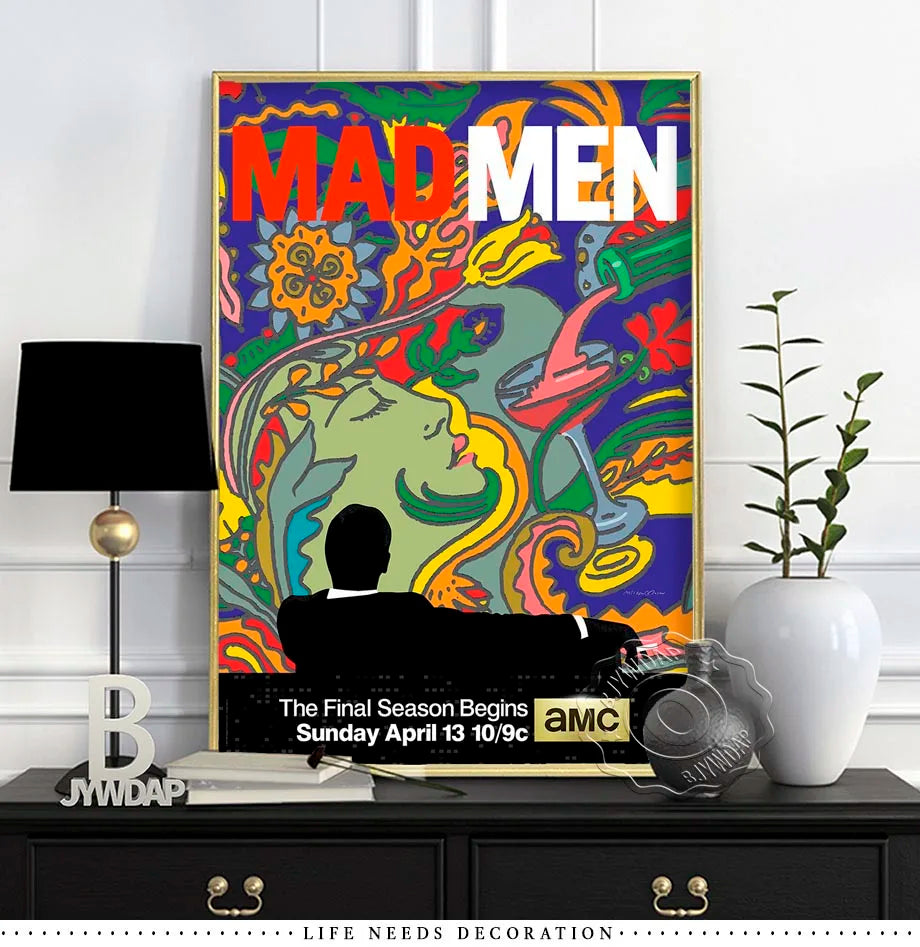Mad Men Season TV Series Canvas Painting Wall Art Home Poster Art Decor Painting Wall Pictures Living Room Modern Decoration.
