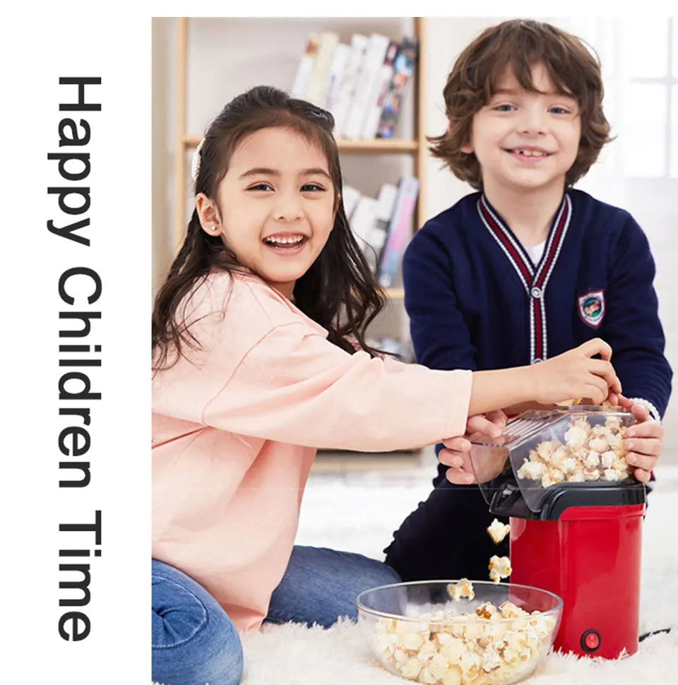 Oil-free air Corn machine,Pipoqueir eletrica hot air machine Mini Popcorn maker machine-1200W Household Healthy home kitchen.