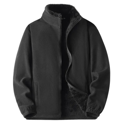 New Fleece Coat Polar Plush Lock Warm Men's and Women's Style Can Match Windproof.
