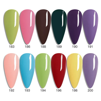Ibdgel 12 Colors 15ML Nail Gel Polish Nail Accessories Semi-permanent Varnish Nail Art Nail Soak Off LED UV Gel Nail Venalisa.