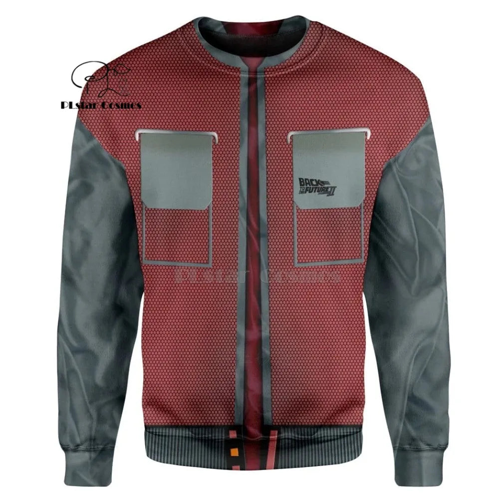 PLstar Cosmos Back to the Future Part Marty 3d hoodies/Sweatshirt Winter autumn funny Harajuku Long sleeve streetwear.