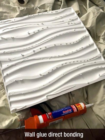 12pcs 50x50cm Stiker dinding 3d, dekorasi rumah panel dinding 3d, non-self-adhesive Kayu ukir berlian geometris potongan seni 3d