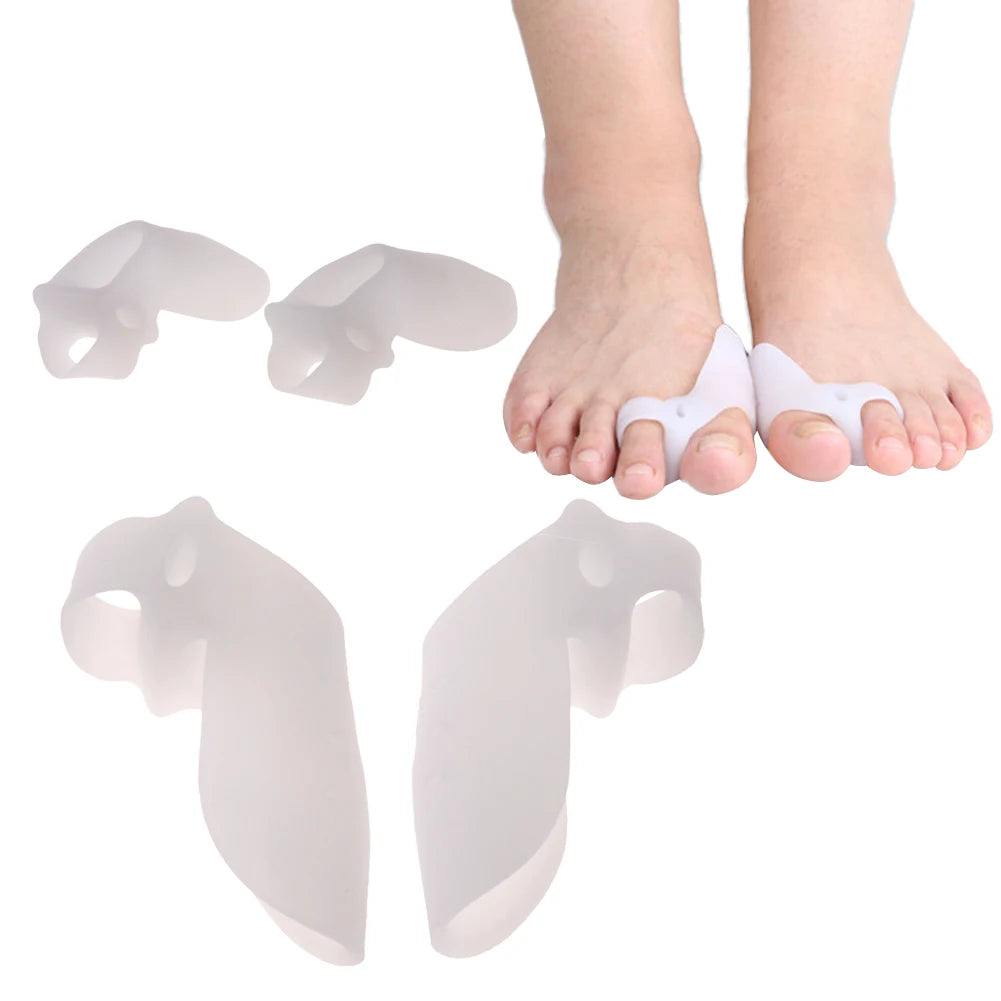 1 Pair Silicone Bone Thumb Orthotics Corrector Hallux Valgus Toe Separator Feet Care Thumb Orthotics Foot Care Tools 2020 S/L.
