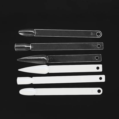 80/50/20pcs Nail Display Sticks Nail Swatch False Nail Tips Nail Gel Polish Practice Clear Display Board for Nail Art Tools.