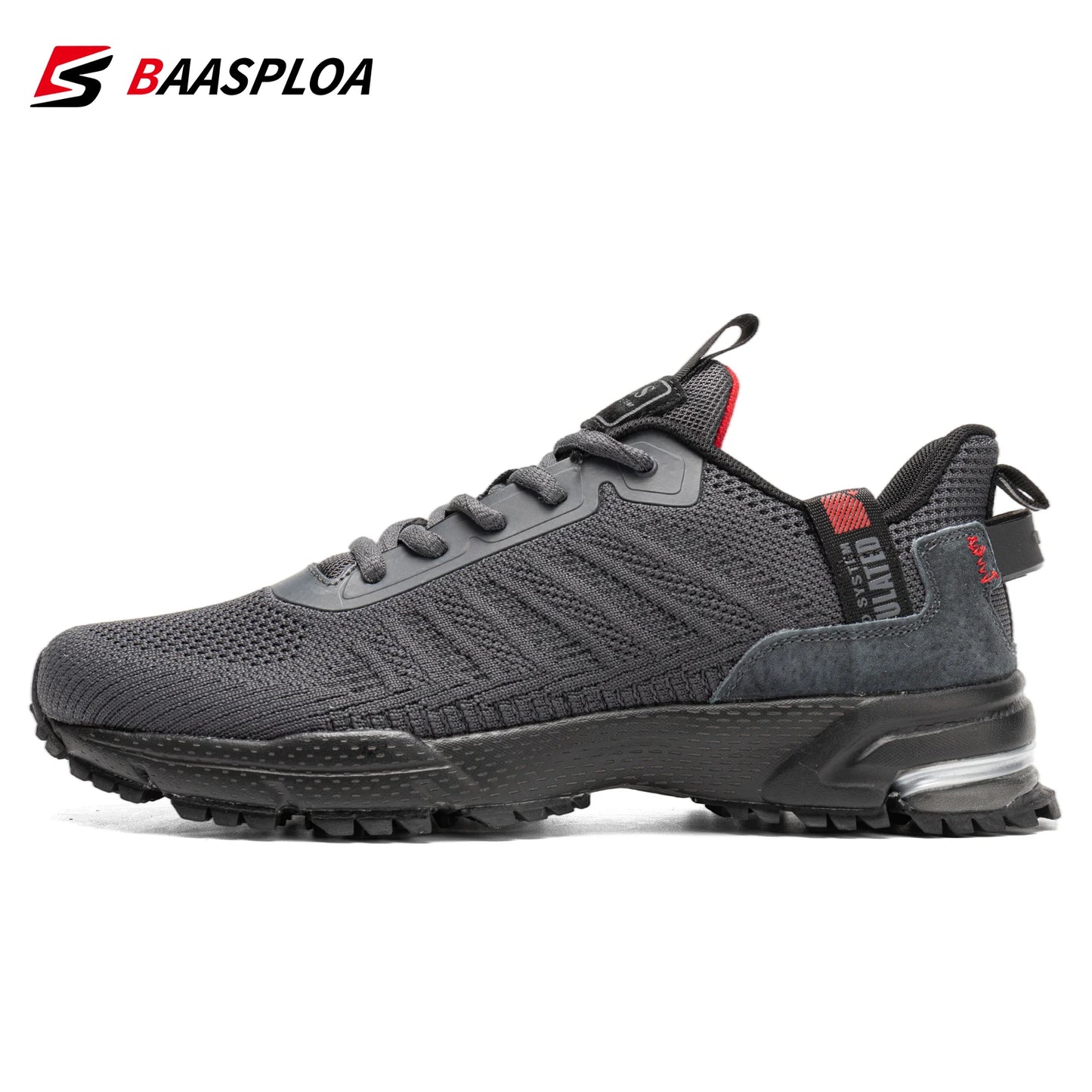 Men's Running Shoes Baasploa Male Sneakers Shoes Breathable Mesh Outdoor Grass Walking Gym Shoes For Men Plus Size 41-50