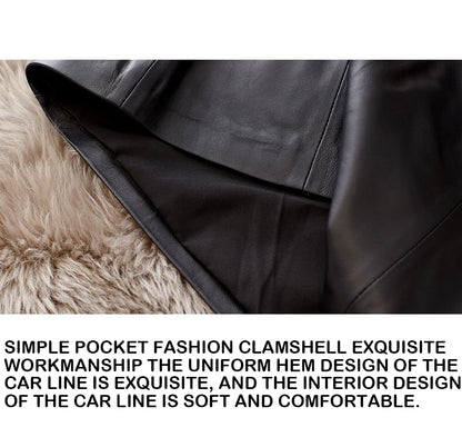 Sheepskin Leather Skirt Women 2024 Fashion New High Waist Skirt Spring Autumn Slim Mini Skirt Genuine Leather Shorts Boots Y2k.