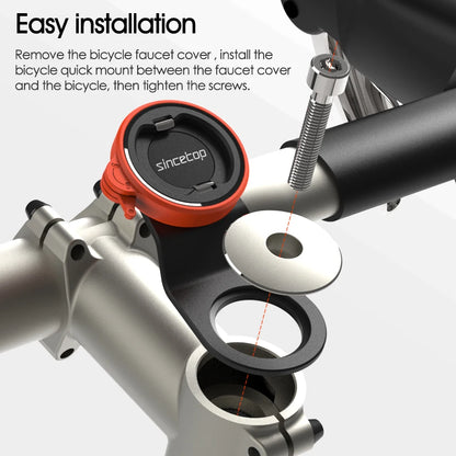 Bike Stem Phone Mount,Mountain Bicycle Phone Holder,Universal Aluminum Handlebar Cell Phone Cycling MTB Quick Attach/Detach.