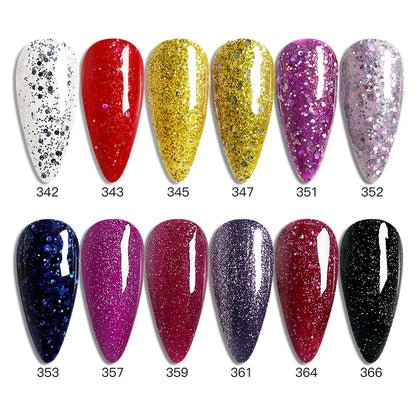 Ibdgel 12 Colors 15ML Nail Gel Polish Nail Accessories Semi-permanent Varnish Nail Art Nail Soak Off LED UV Gel Nail Venalisa