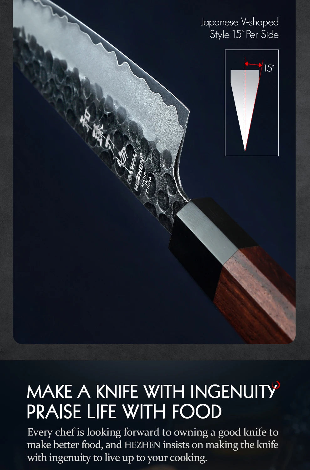 HEZHEN 1PC-5PC Kitchen Knife Set Chef Utility Stainless Steel 3 Layers Composite Steel Santoku Nakiri Kitchen Accessories