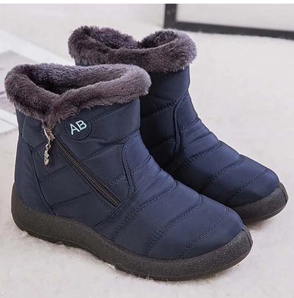 Snow Women Boots Comfortable Women's Boots Waterproof Women Shoes Zipper Shoes Woman Soft Fur Women's Winter Boots Botas Mujer.