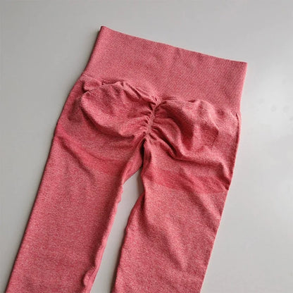 Nahtlose Damen-Leggings mit hoher Taille, schnell trocknend, elastisch, für Yoga, Fitness, Fitnessstudio, Jogginghose, Push-up-Leggings, Sportbekleidung