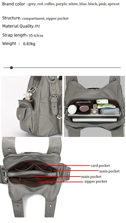 Angel kiss Bag Women Fashion Handbags PU Leather Shoulder Bags Female Satchel Big-capacity Shoulder Purse Bag bolsa feminina.