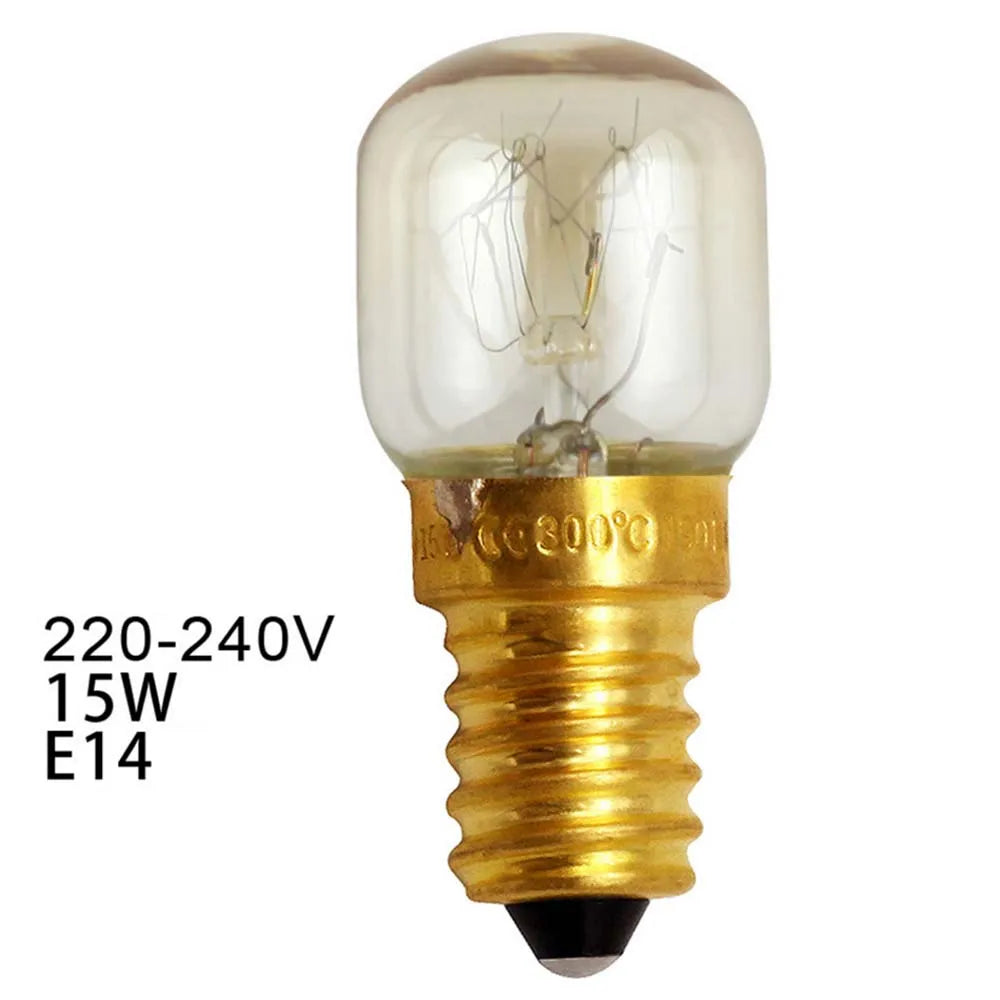 220 V 240 V Hochtemperatur-LED-Lampe, 15 W, 25 W, E14, 300 Grad Celsius, Mikrowelle, Toaster/Dampfglühbirnen, Dunstabzugshaubenlampen