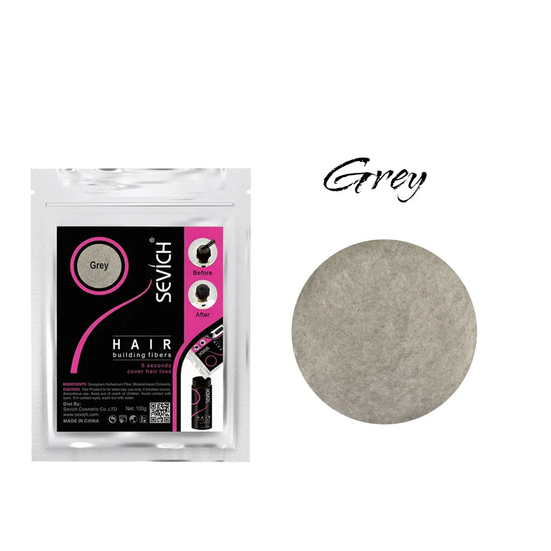 Hair Fibers Hair Building Keratin Powder Hair Color Volume Product Care Treatment Black/Dark Brown 300g Refill.