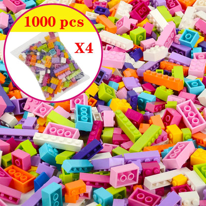 250/500/700 1000 Pcs Pieces Replacement Parts DIY Classic Brick Blocks Building Xmas Gift Creative Moc Sets City Brinquedos.