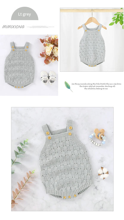 Baby Bodys Kleidung Fashion Solid Strick Neugeborenen Bebes Körper Anzüge Tops für Infant Jungen Mädchen Overalls Outfit Ein Stück Tragen.