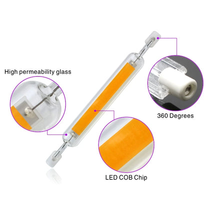 R7S LED Bulb 78mm 118mm 5W 8W 10W 20W R7S Spotlight 220V COB Lamp Glass Tube Replace 30W 50W 100W Halogen Light.