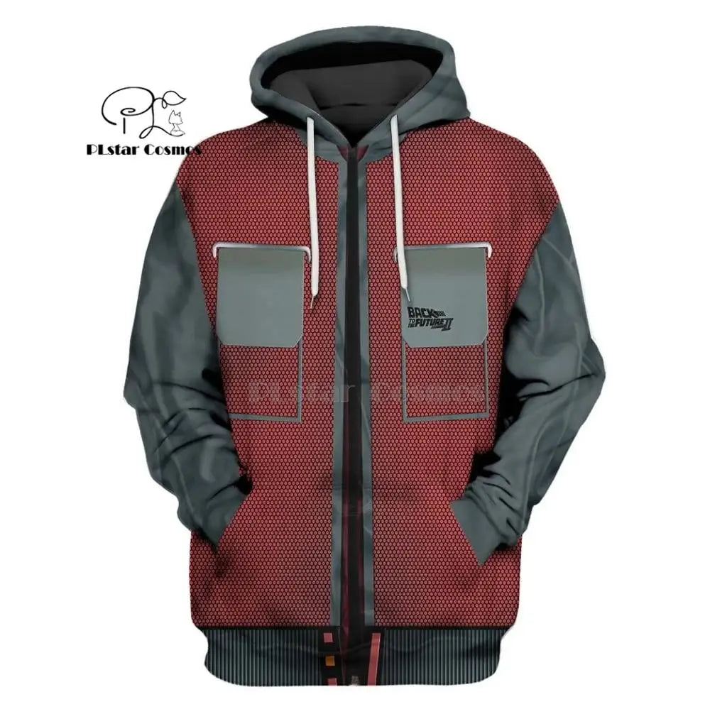 PLstar Cosmos Back to the Future Part Marty 3d hoodies/Sweatshirt Winter autumn funny Harajuku Long sleeve streetwear.