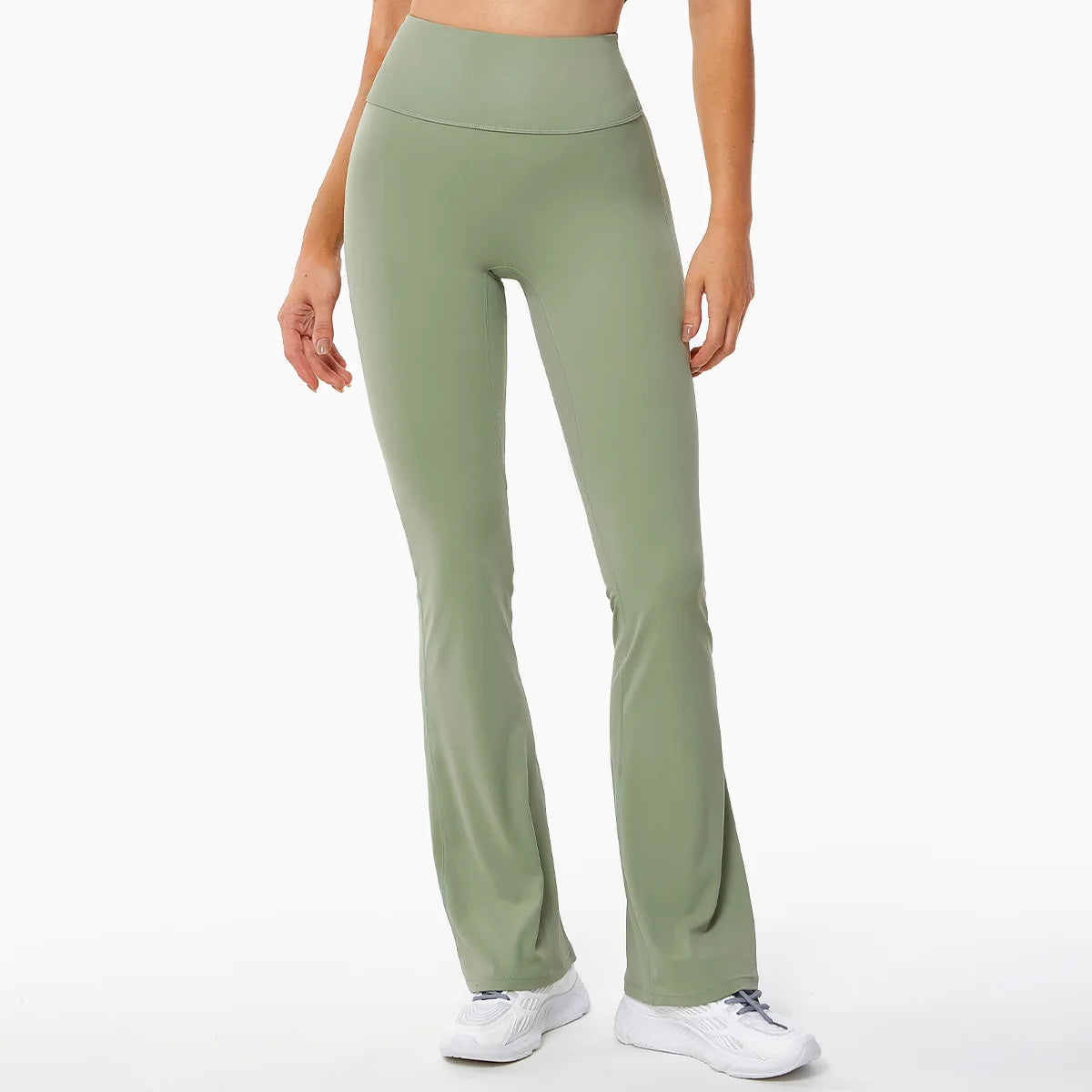 New Arrival Lulu Micro Stretch Wide Leg High Waist Yoga & Fitness Pants Naked Sports Wear Solid Pattern for Running Exercise