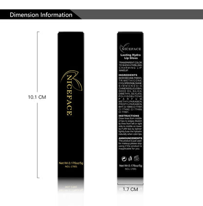 NICEFACE Matte Liquid Lipstick Waterproof Long Lasting Lip Gloss Tint Sexy Red Nude Purple Metallic Lipsticks Makeup Cosmetics