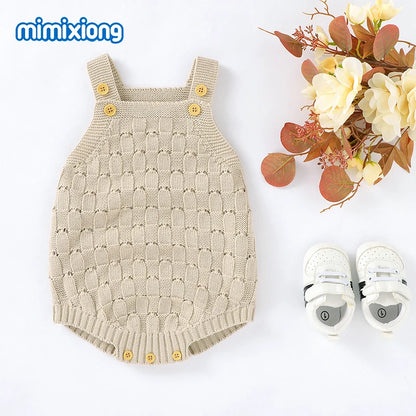 Baby Bodys Kleidung Fashion Solid Strick Neugeborenen Bebes Körper Anzüge Tops für Infant Jungen Mädchen Overalls Outfit Ein Stück Tragen.