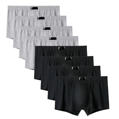 8PCS Herrenhöschen Man Undrewear Boxershorts Herren Innen Atmungsaktiv Große Größe 100% Baumwolle