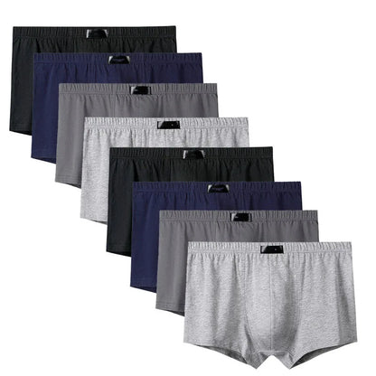8PCS Herrenhöschen Man Undrewear Boxershorts Herren Innen Atmungsaktiv Große Größe 100% Baumwolle
