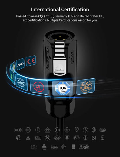 CNLINKO LP12 2~8 Pin Circular Connector with 1 Meter Cable Assemblies IP68 Waterproof Outdoor Industrial Electrical Connector.