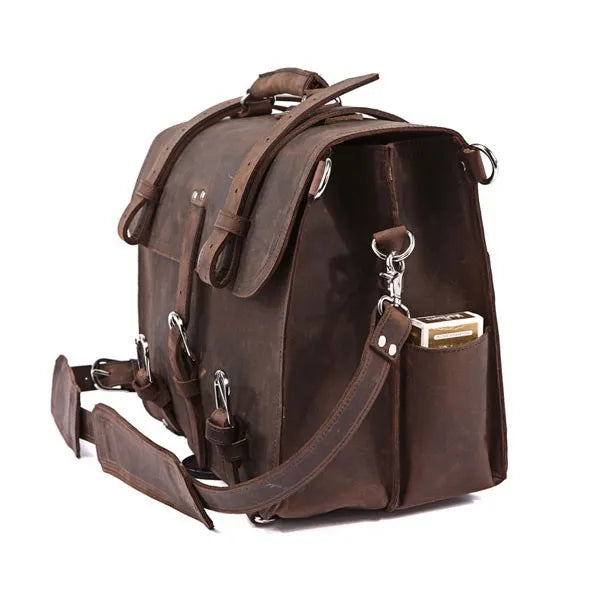 Vintage Crazy Horse Echtes Leder Männer Aktentasche Business Tasche Große Leder Aktentasche Männlichen 15.6 "Laptop Fall Schulter Tasche büro.
