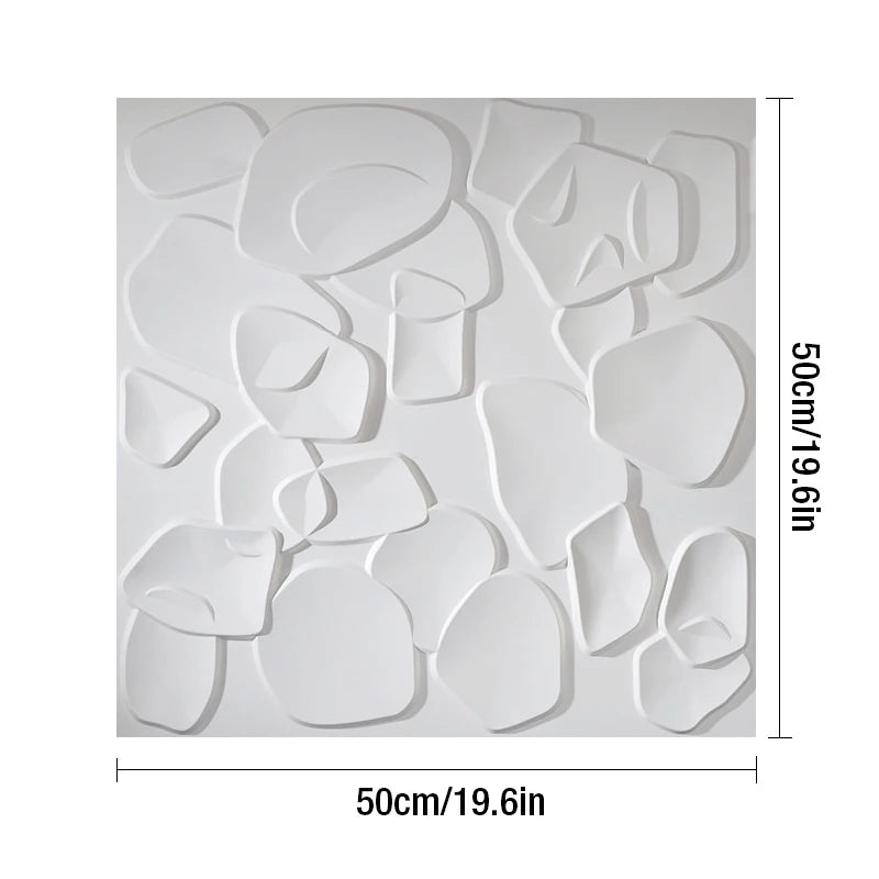 4pcs 50x50cm 3D wall panel Geometric lines 3D wall sticker wallpaper mural diamond design decor tile 3d mold 90's aesthetic room