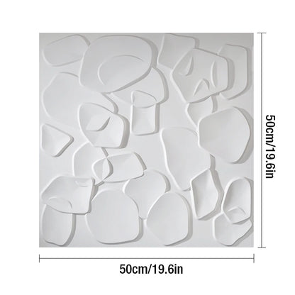 4pcs 50x50cm 3D wall panel Geometric lines 3D wall sticker wallpaper mural diamond design decor tile 3d mold 90's aesthetic room