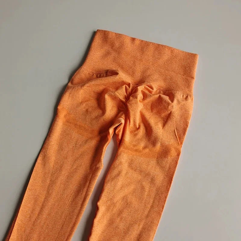 Nahtlose Damen-Leggings mit hoher Taille, schnell trocknend, elastisch, für Yoga, Fitness, Fitnessstudio, Jogginghose, Push-up-Leggings, Sportbekleidung