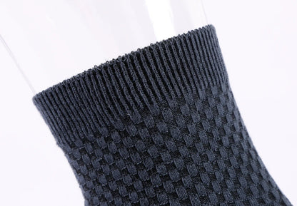 10 Pairs High Quality Bamboo Fiber Men's Socks Business Breathable Deodorant Compression Socks Men Long Big Size EUR 38-46.