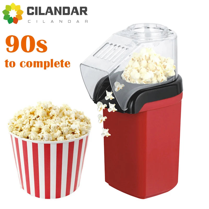 Oil-free air Corn machine,Pipoqueir eletrica hot air machine Mini Popcorn maker machine-1200W Household Healthy home kitchen.