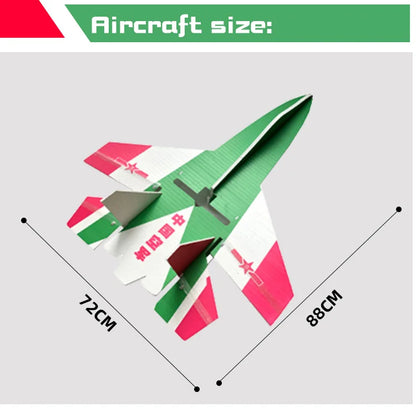 Fixed Wing Model Su27 RC Airplane With Microzone MC6C Transmitter with Receiver and Structure Parts For DIY F22 RC Aircraft.