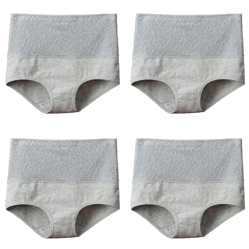 Underwear for Women Cotton High Waist Panties Tummy Control Briefs Ladies Panty Full Coverage Female Lingerie Stretch Underpants.