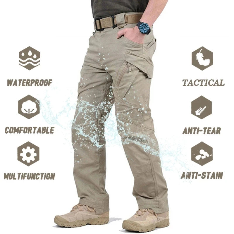 IX9 City Military Tactical Pants Men SWAT Combat Army Pants Casual Men Hiking Pants Outdoors Trousers Cargo Waterproof Pants.