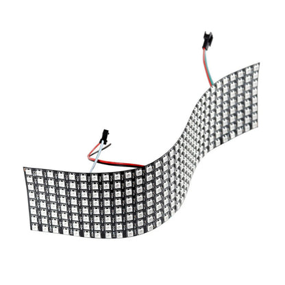 WS2812B RGB LED Digital Flexible Individuell adressierbare Panel Licht WS2812 8x8 16x16 8x32 Modul Matrix Bildschirm DC5V