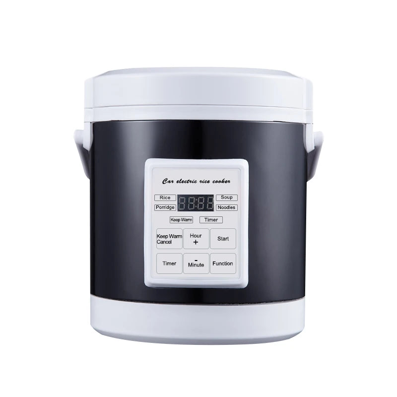 12V 24V Mini Car Rice Cooker 1.6L  car trucks electric soup porridge cooking machine food steamer warmer fast heating lunch box.