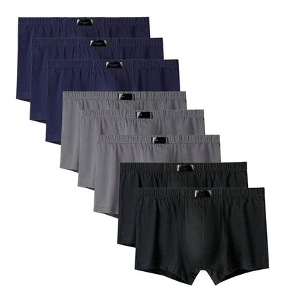 8PCS Herrenhöschen Man Undrewear Boxershorts Herren Innen Atmungsaktiv Große Größe 100% Baumwolle