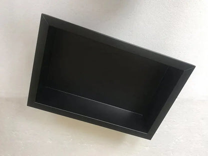 Schwarzer Aufbewahrungsschrank für Badezimmer, verdeckter integrierter Wandschrank, Nische, Edelstahl, Hotel-Wandschrank, Toilette