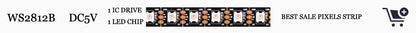 WS2812B RGB LED Digital Flexible Individuell adressierbare Panel Licht WS2812 8x8 16x16 8x32 Modul Matrix Bildschirm DC5V.